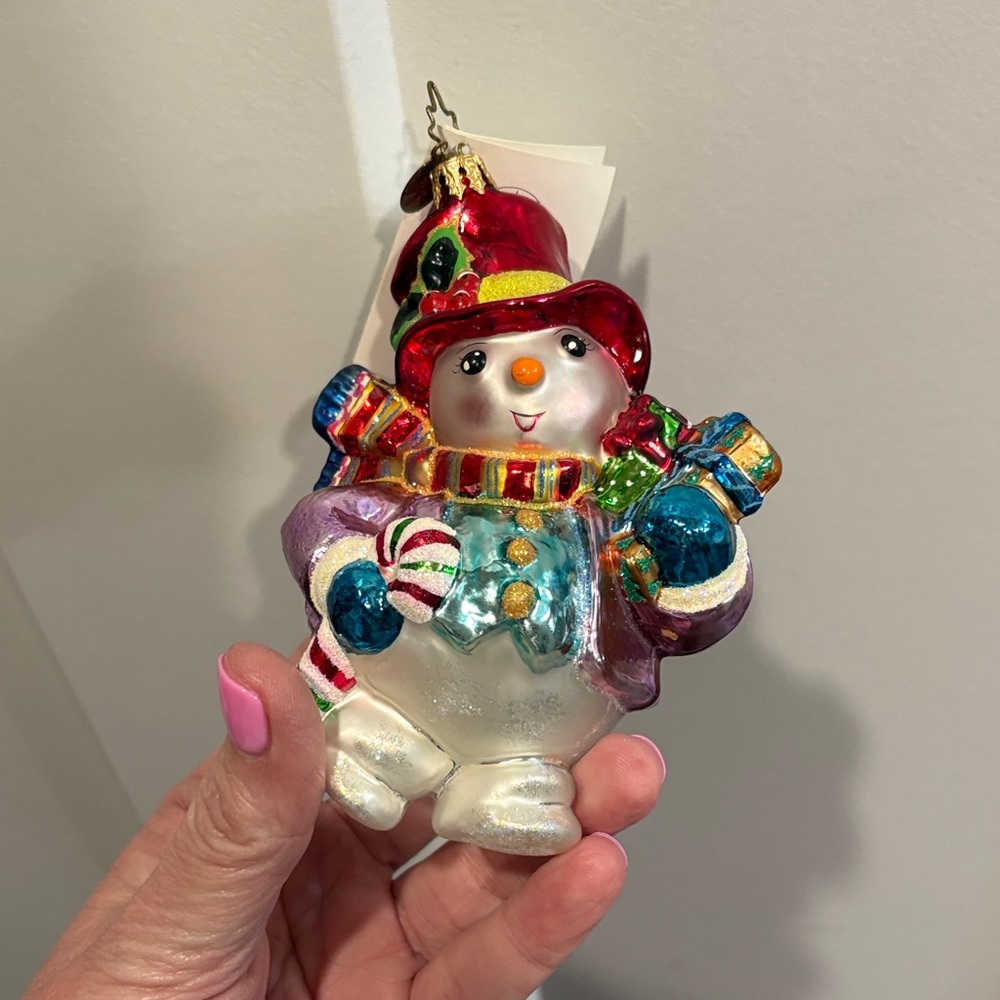 Christopher Radko Festive Snowman. Dapper Drifty.
